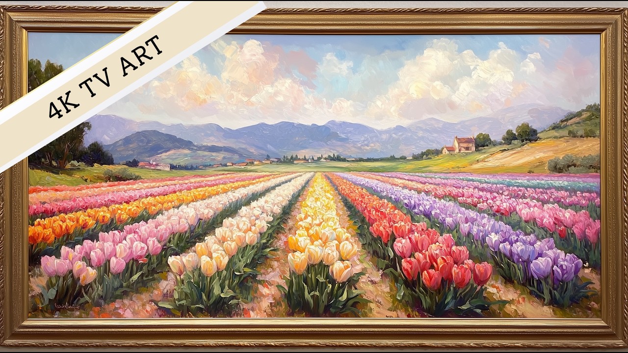 Spring Tulip Fields - Spring Frame TV Art