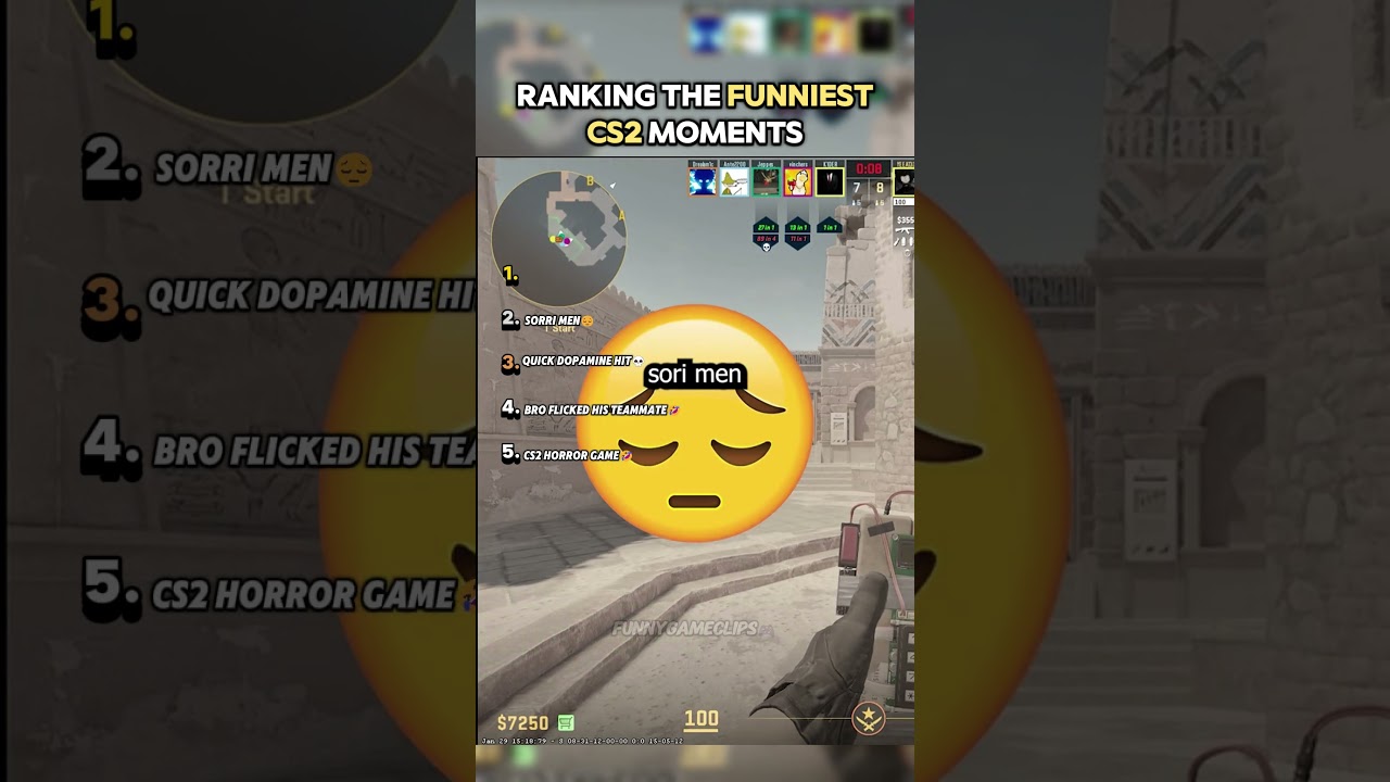 Рейтинг самых смешных моментов CS2🤣