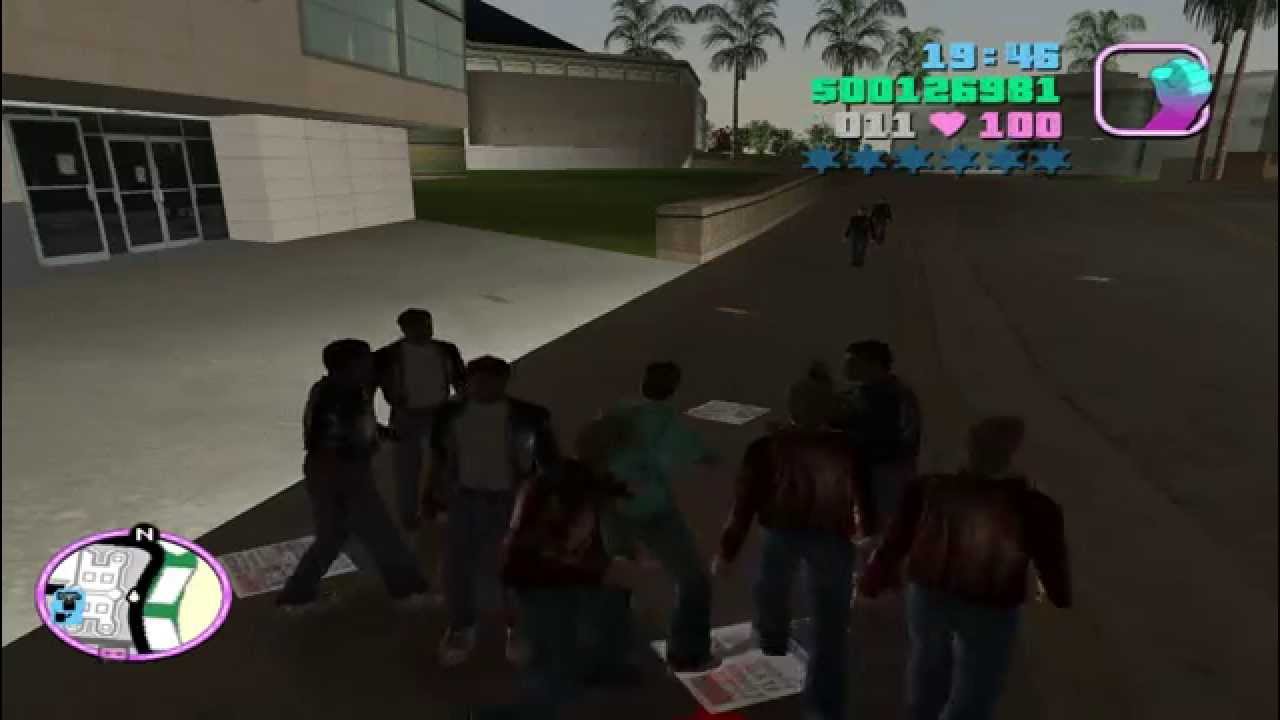 GTA vice city драка на улице