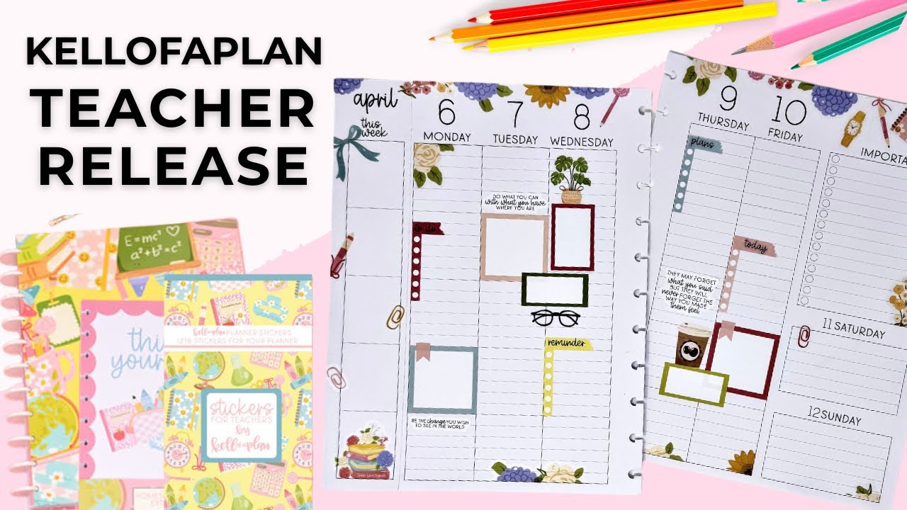 PLAN WITH ME & FLIP THROUGH | TEACHER SPREAD WITH NEW KELLOFAPLAN TEACHER RELEASE 