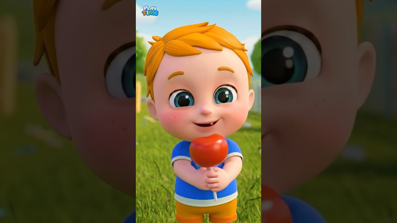 Share Vegetable Lollipop 🍭 | Kids Learn Sharing Is Caring | Good Habits | Baby Cartoon Song #shorts