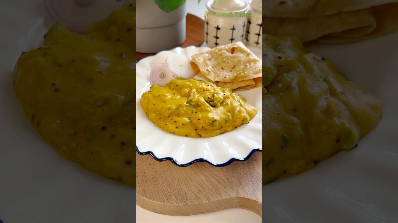 Maharashtra Besan Pitla banane ki recipe | Quick & Easy Pitla Recipe #recipe #shorts