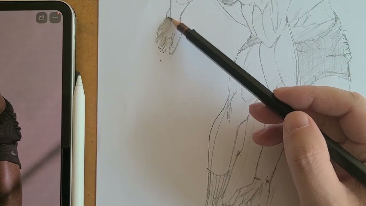 [그림 초보 탈출]거울 인체 드로잉/ mirror human drawing