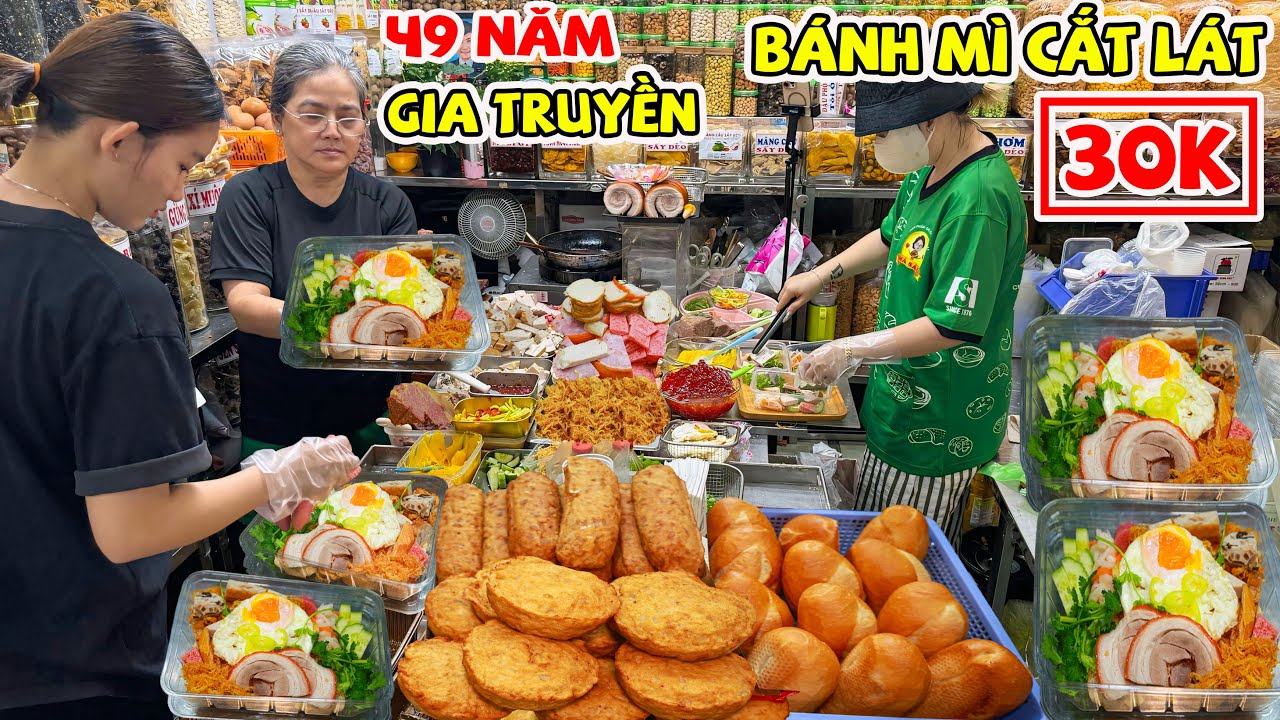 Độc Lạ Bánh Mì Cắt Lát 30K Của Dì 7 Công Thức Gia Truyền 50 Năm Chỉ Bán 2 Ngày Ở Chợ Bình Tây