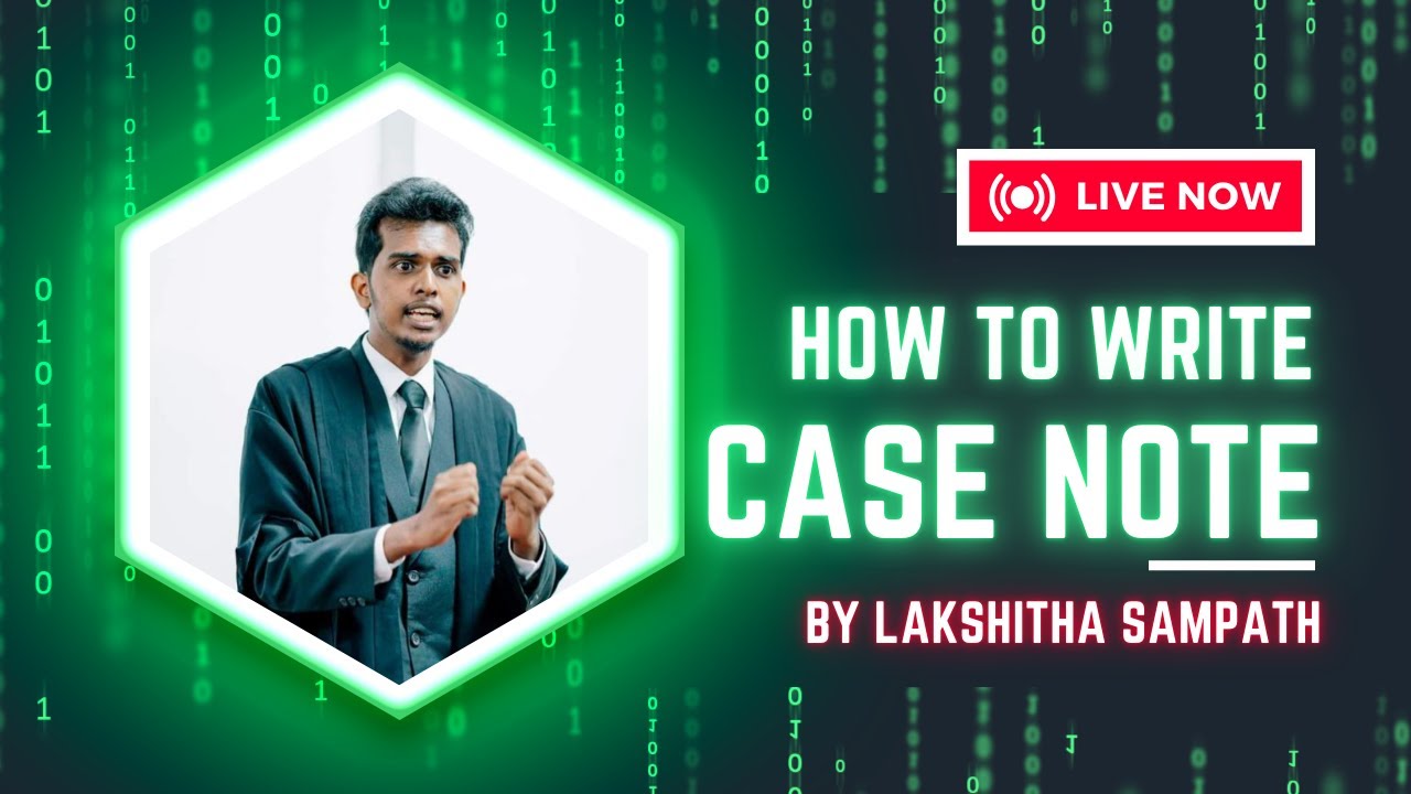 How to write a legal case note ??? | Legal writing | Lakshitha Sampath | FOL | UOC