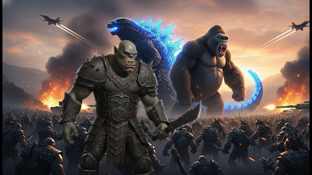 KING KONG and GODZILLA vs. ORCS: Titans Rise to Defeat the Orc Horde