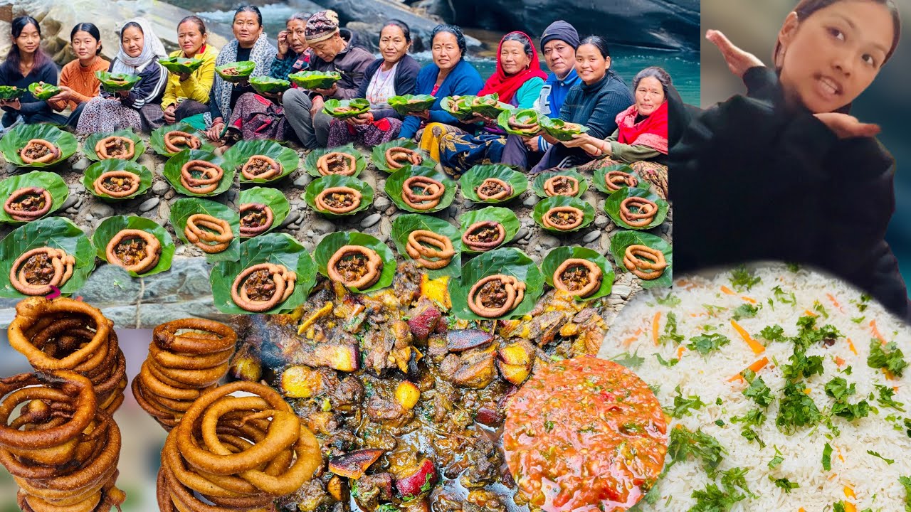 Hamro 14push pork,￼pulau and selroti...Deuranile naramro surprise diyo😳#siruthapamagar#vlog 