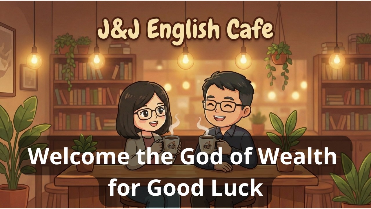 【J&J English Cafe】Ep.27: Welcome the God of Wealth for Good Luck