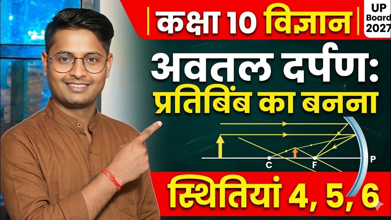 बस ये 3 स्थितियाँ सीख लो! 🎯 अवतल दर्पण (Concave Mirror) | Class 10 Physics Chapter 10 | Abhishek Sir