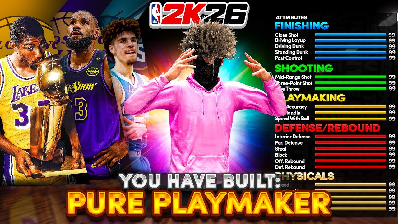 This PURE PLAYMAKER BUILD is an ASSASSIN on NBA2K26! BEST 6'6 BUILD 2K26