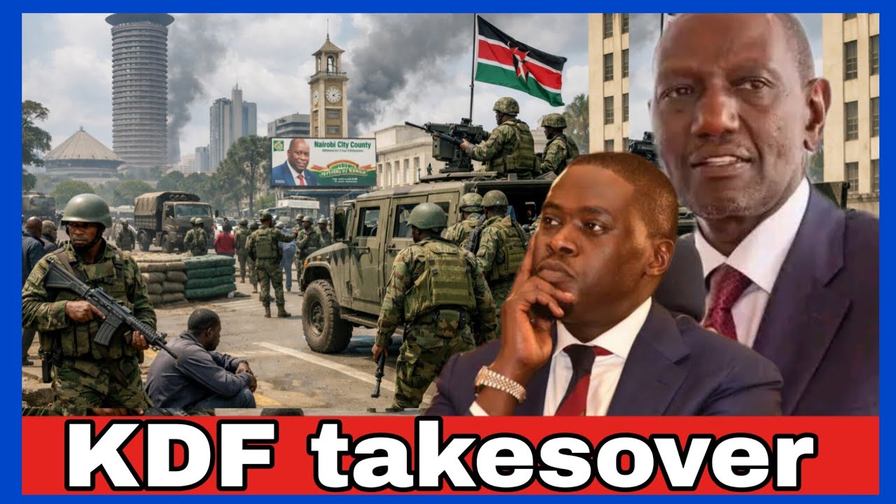 KDF takes over from Ruto & Sifuna in Nairobi
