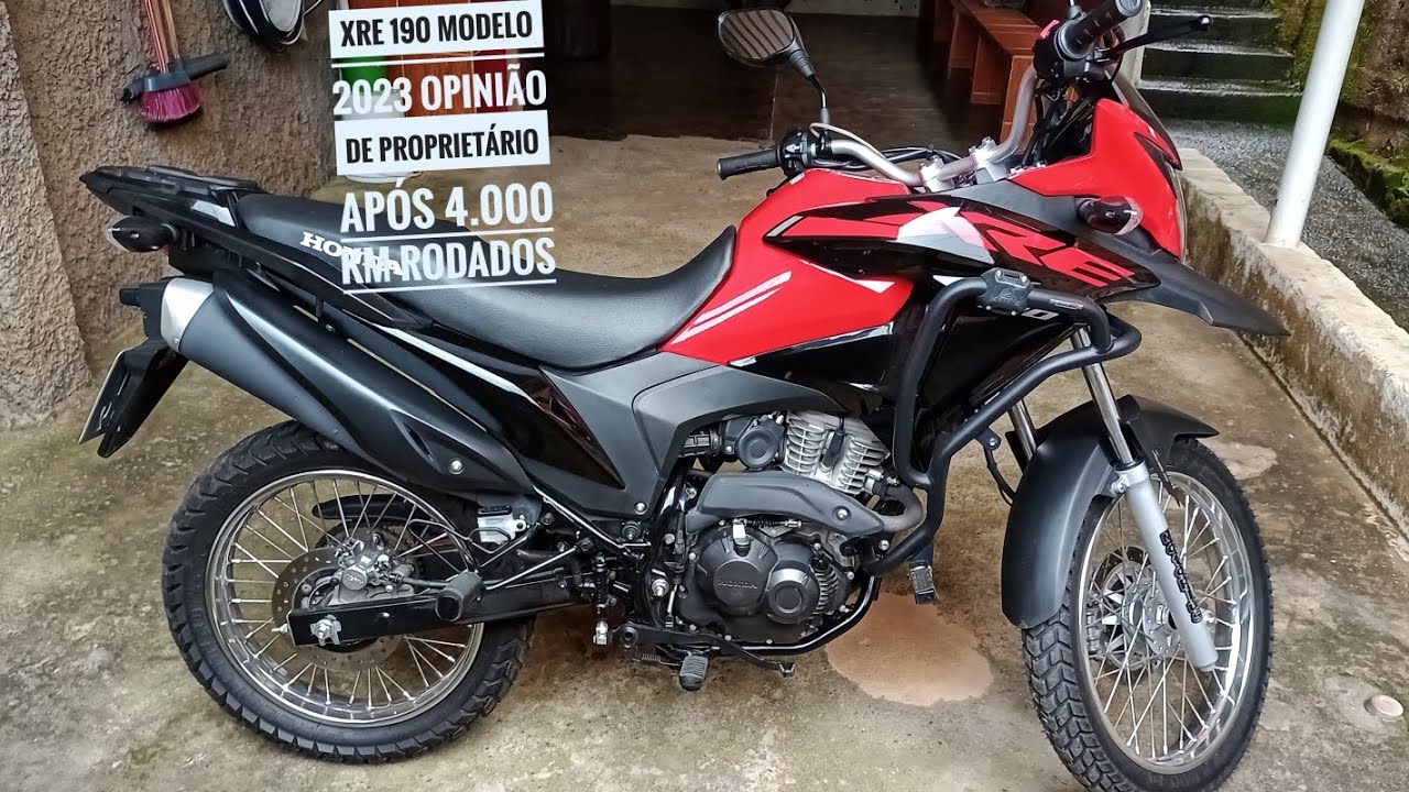XRE 190 MODELO 2023 MINHA OPINIÃO APÓS 4.000 KM RODADOS 😱