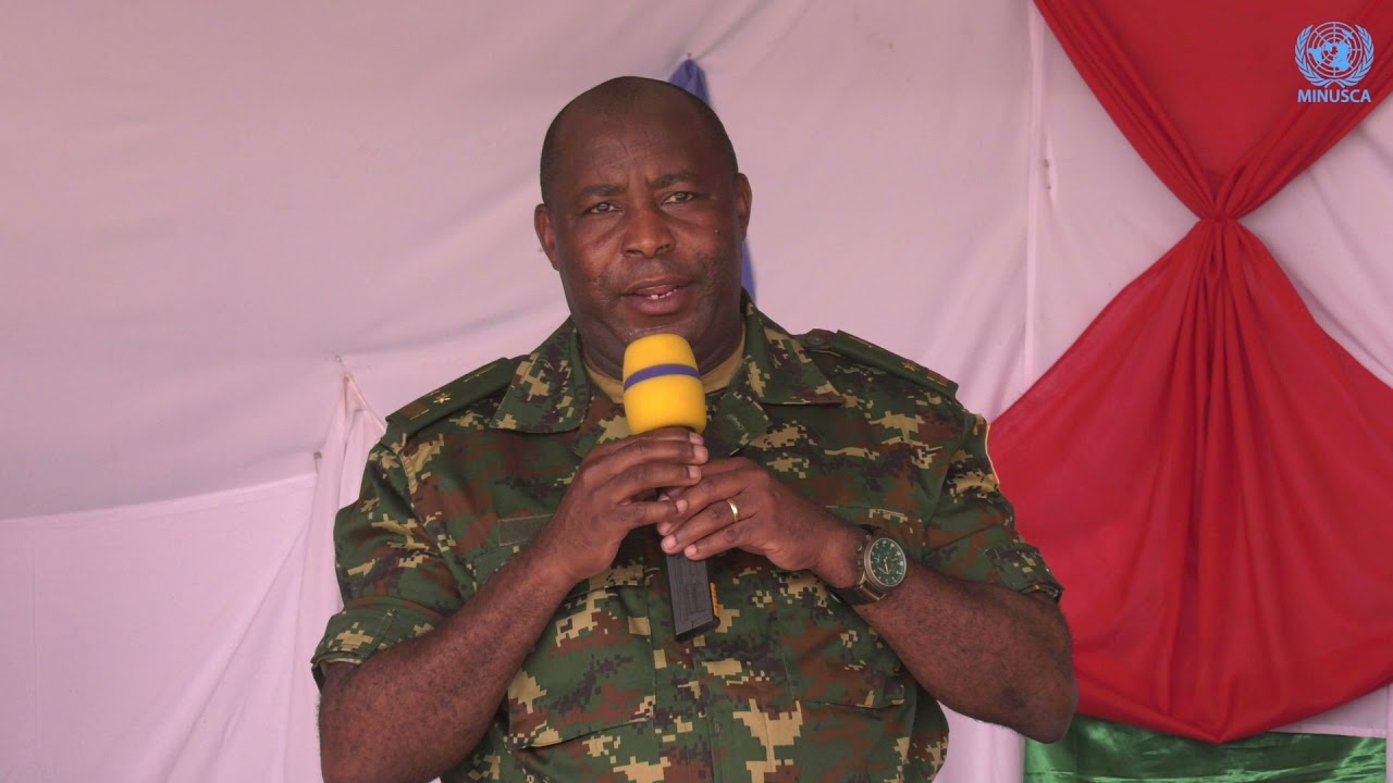 Visite du président Ndayishimiye au contingent burundais de la MINUSCA à Sibut