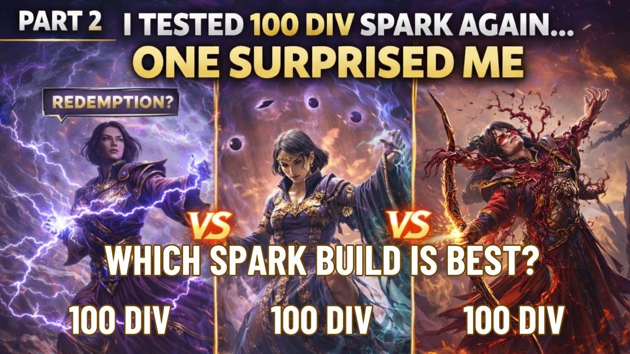 I Tested 100 Div Spark AGAIN&hellip; One SHOCKED Me ⚡ | PoE 2