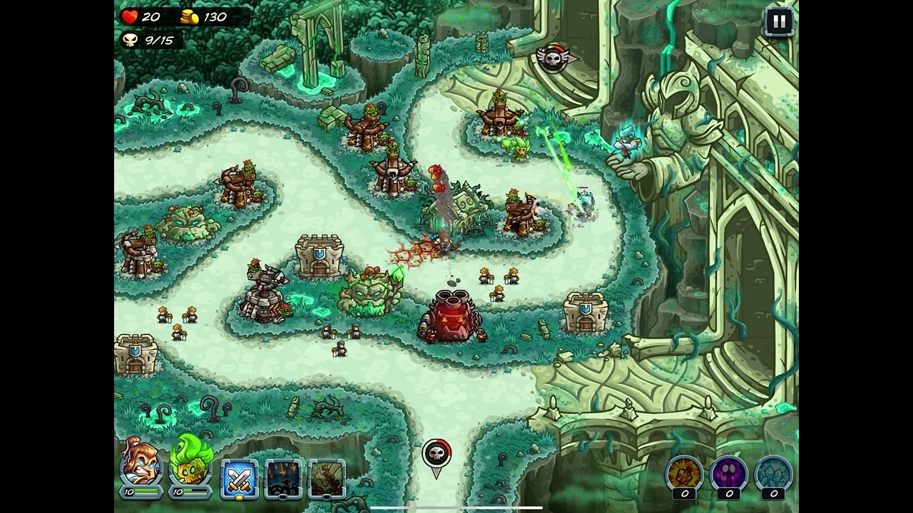 Kingdom Rush 5 - Navira The Soulbender Boss Fight Guide19 Temple of the Fallen @Impossible Campaign