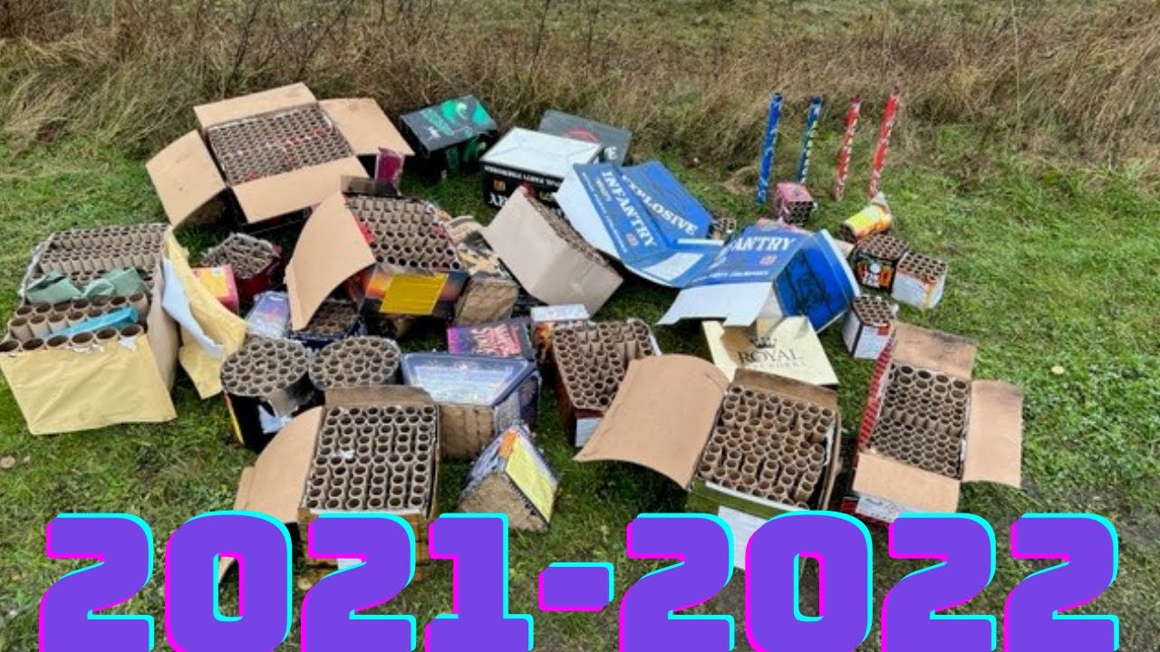 Spränger In Det Nya Året 2021-2022 Sjuk Mängd Fyrverkerier