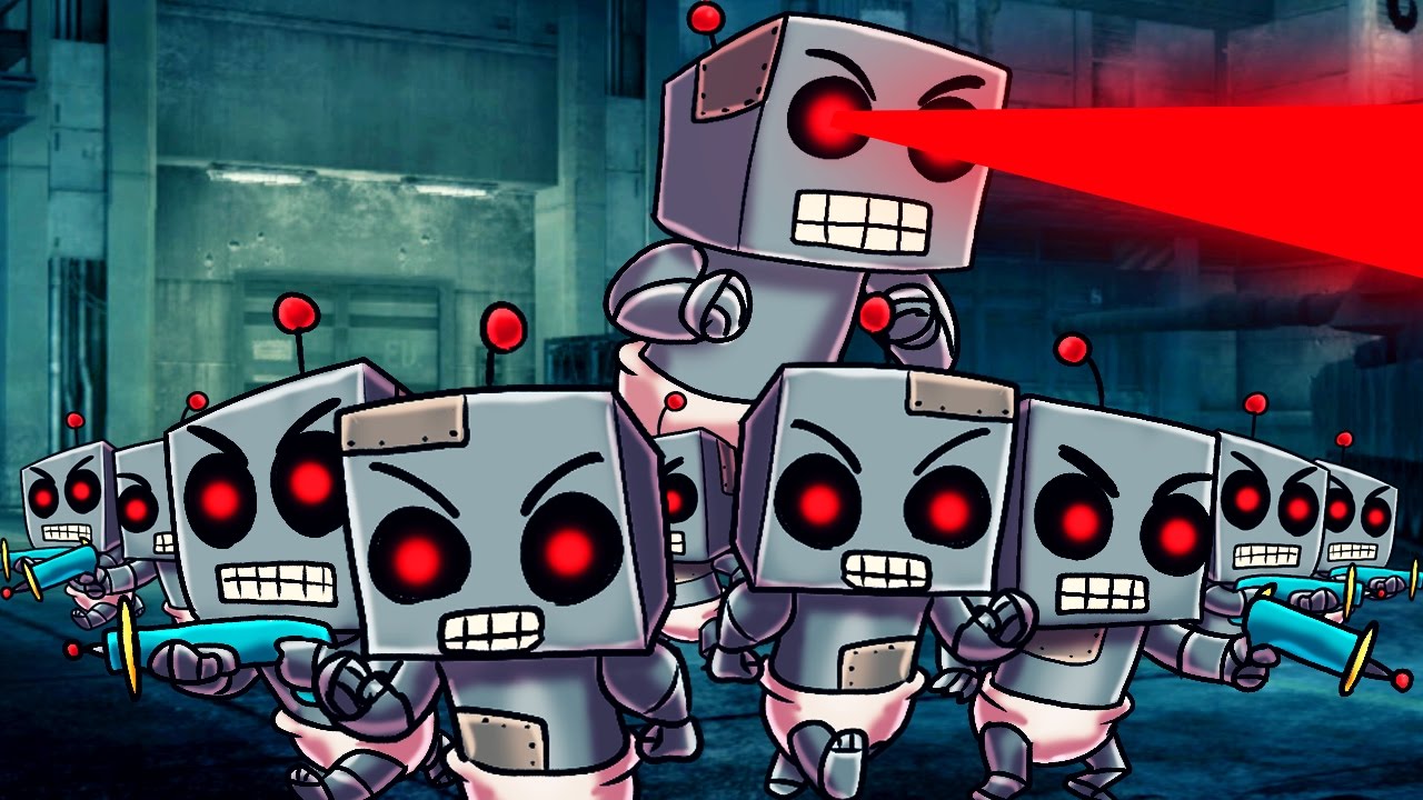 Minecraft | Who's Your Daddy Family? GIANT ROBO BABY ATTACKS! (Robot Baby Army)