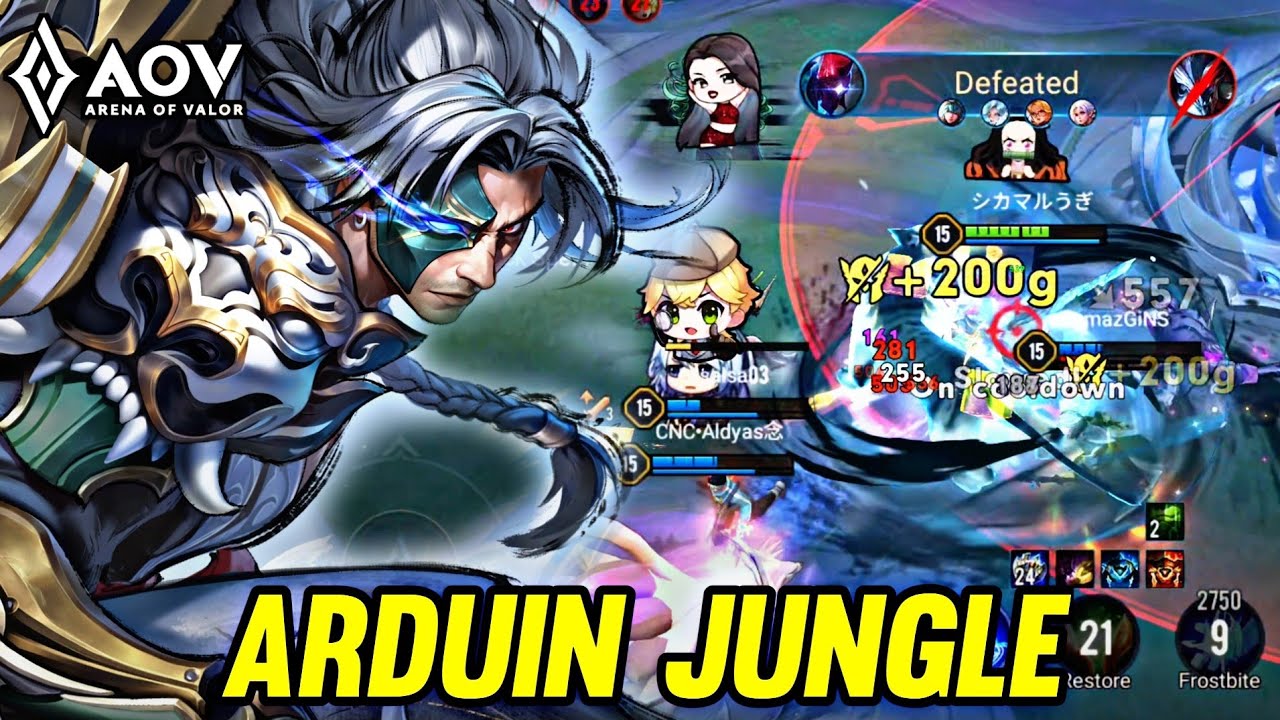 AOV : ARDUIN GAMEPLAY | IN JUNGLE - ARENA OF VALOR LIENQUAN MOBILE ROV