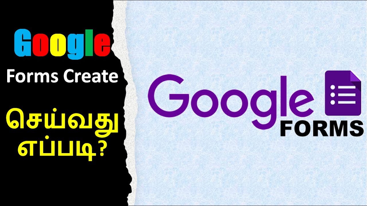 How to Create Google Forms in Tamil | Create  Google Form