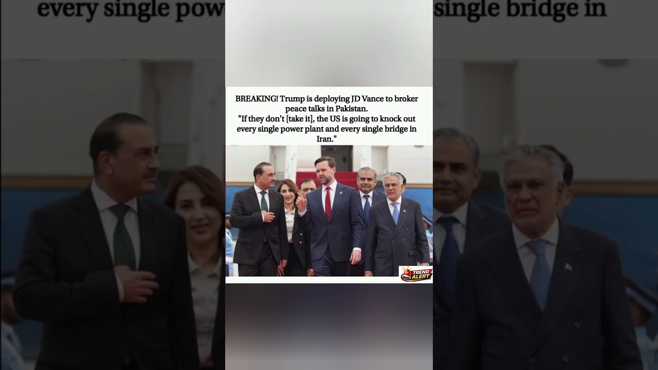JD Vance on the ground in Pakistan to broker peace talks. 🇵🇰🇺🇸🤝#usa #trending #shorts #ukraine