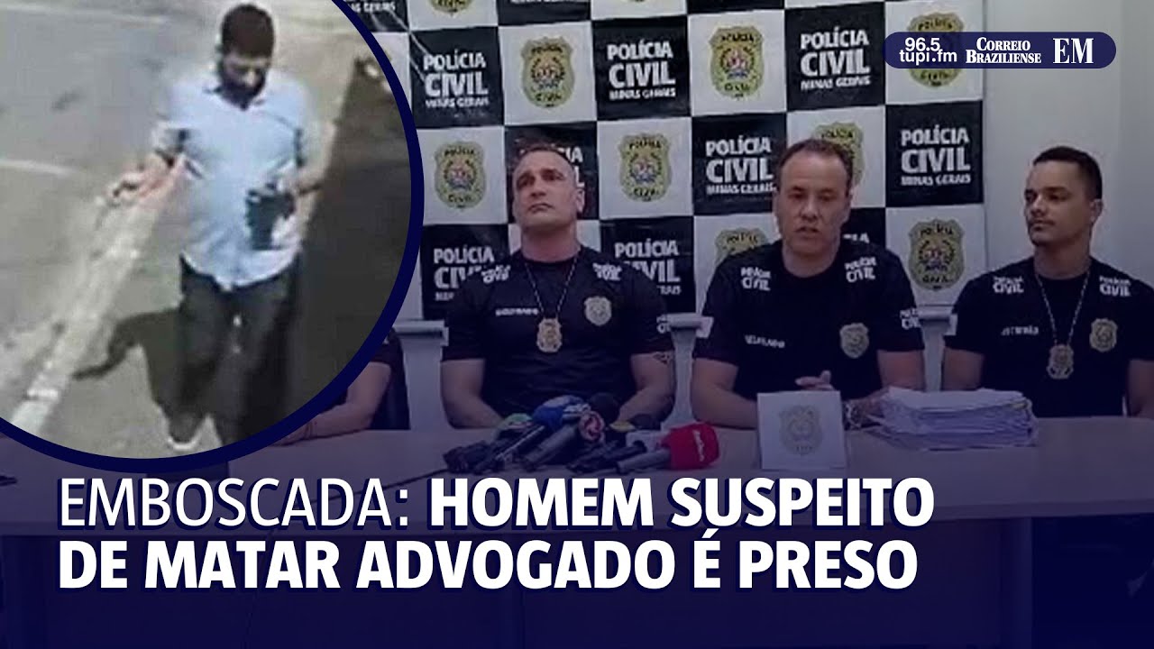 Polícia revela detalhes sobre a prisão de assassino de advogado