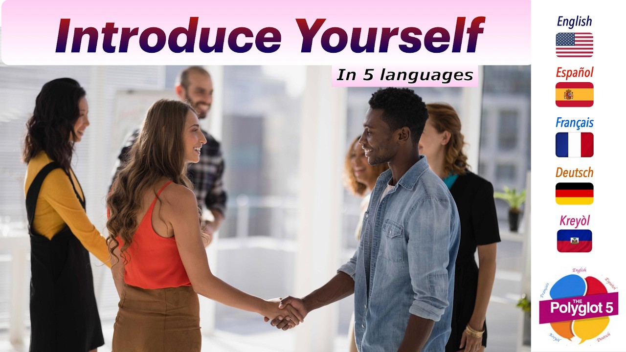 #howto Introduce yourself in #english 5Languages #languagelearning #viral #world  @ThePolyglot5