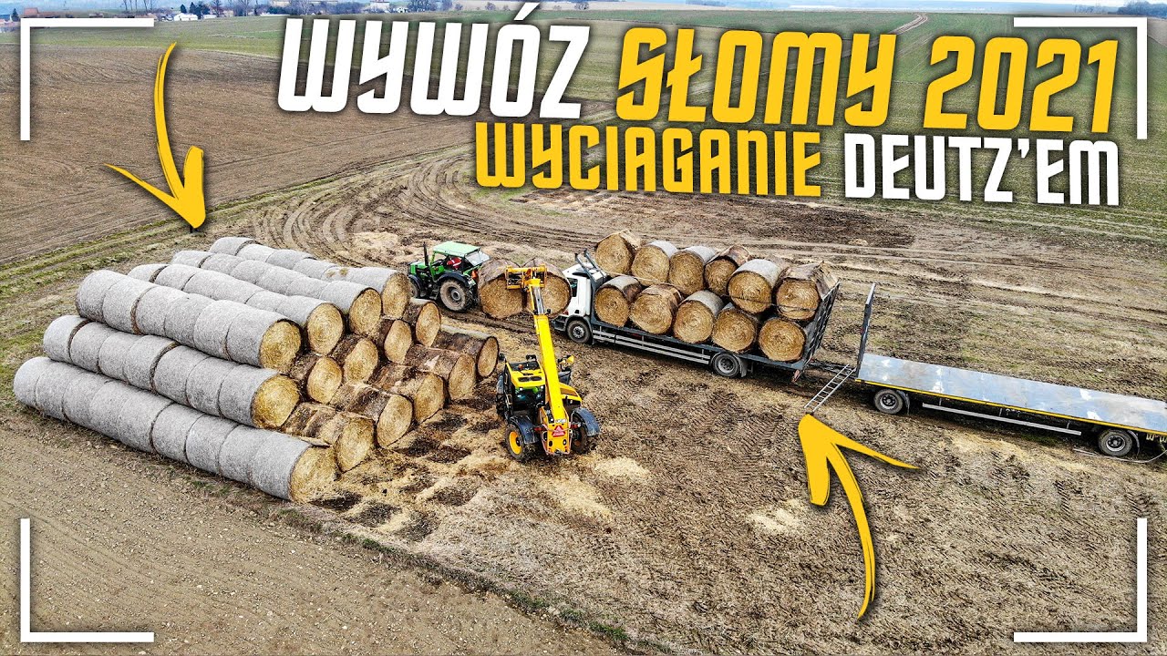 ☆Wywóz słomy na wielką skalę☆Wyciąganie ciężarówek Deutzem!?☆Agro Grzechu