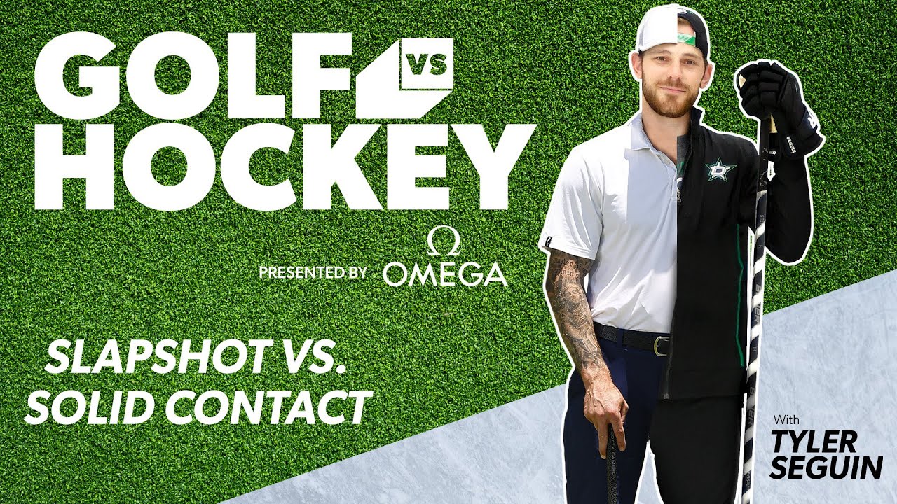 Hockey vs. Golf feat. Tyler Seguin: Slapshot vs. Solid Contact | GolfPass