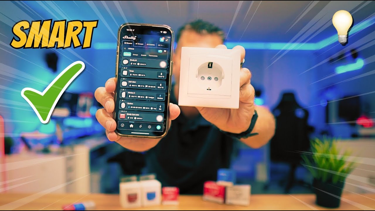 Qualquer Tomada INTELIGENTE em Minutos 💡 Fácil e Barato com Shelly 1 Mini 🔌🚀