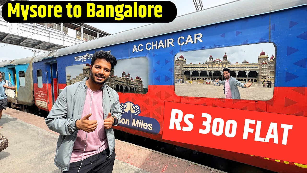Mysore to Bangalore ỉn Shatabdi Express ac chair car full experience of services