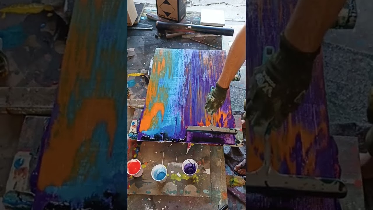 Acryl auf Leinwand Abstrakt