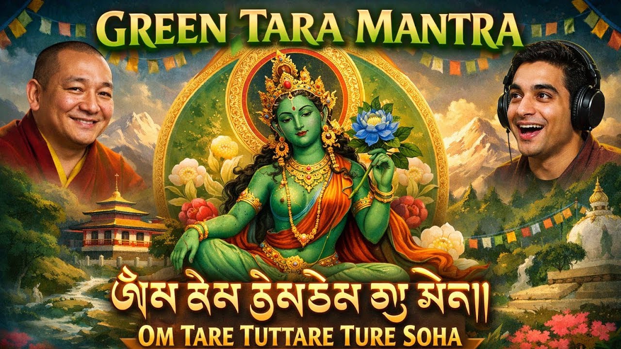 Green Tara Healing Mantra | Tibetan Buddhist Sacred Chant| Meaning & Benefits - Listen 🎧 at Night 
