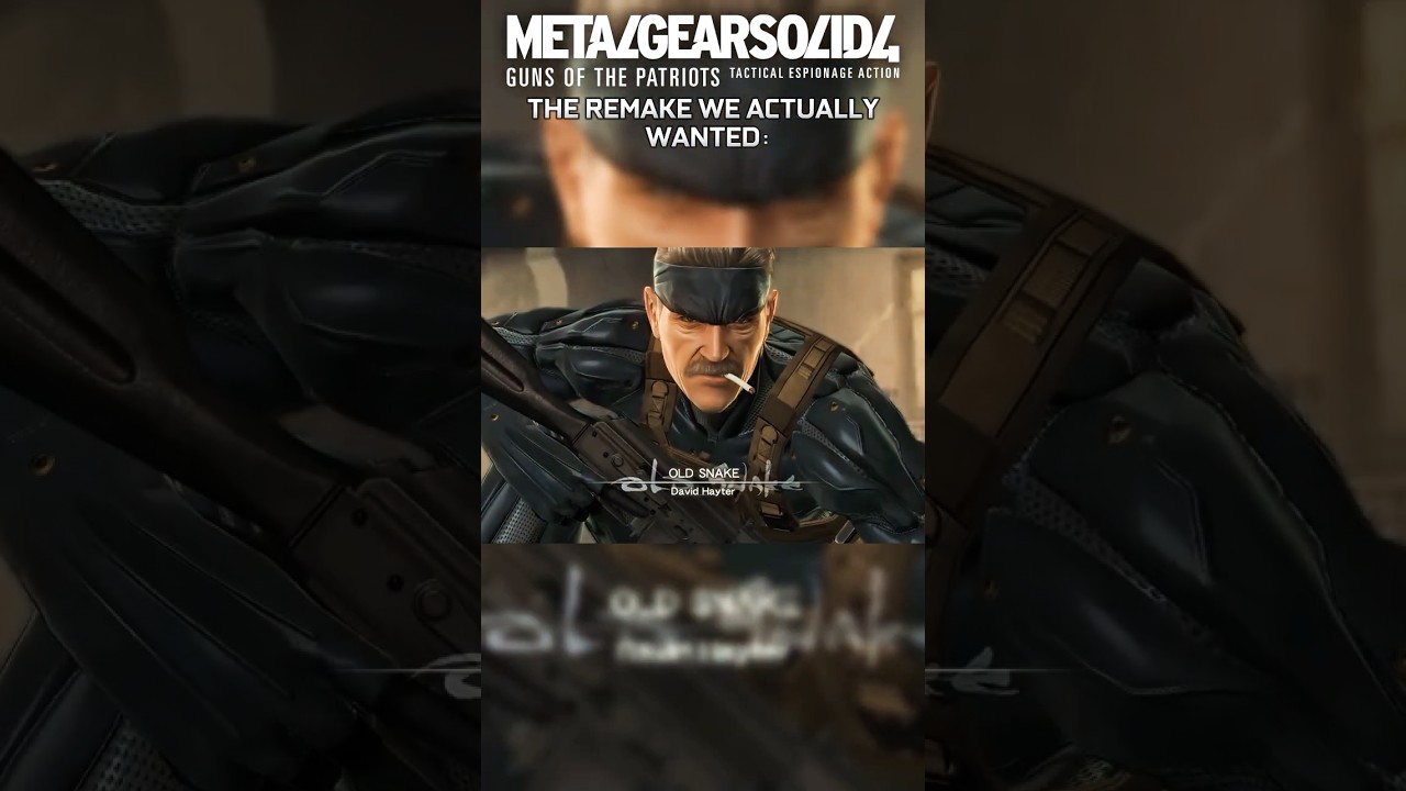 MGS4 Remake &ndash; The One We Actually Want!🔥 #shorts #gaming #metalgearsolid #mgsdelta #cinematic #mgs