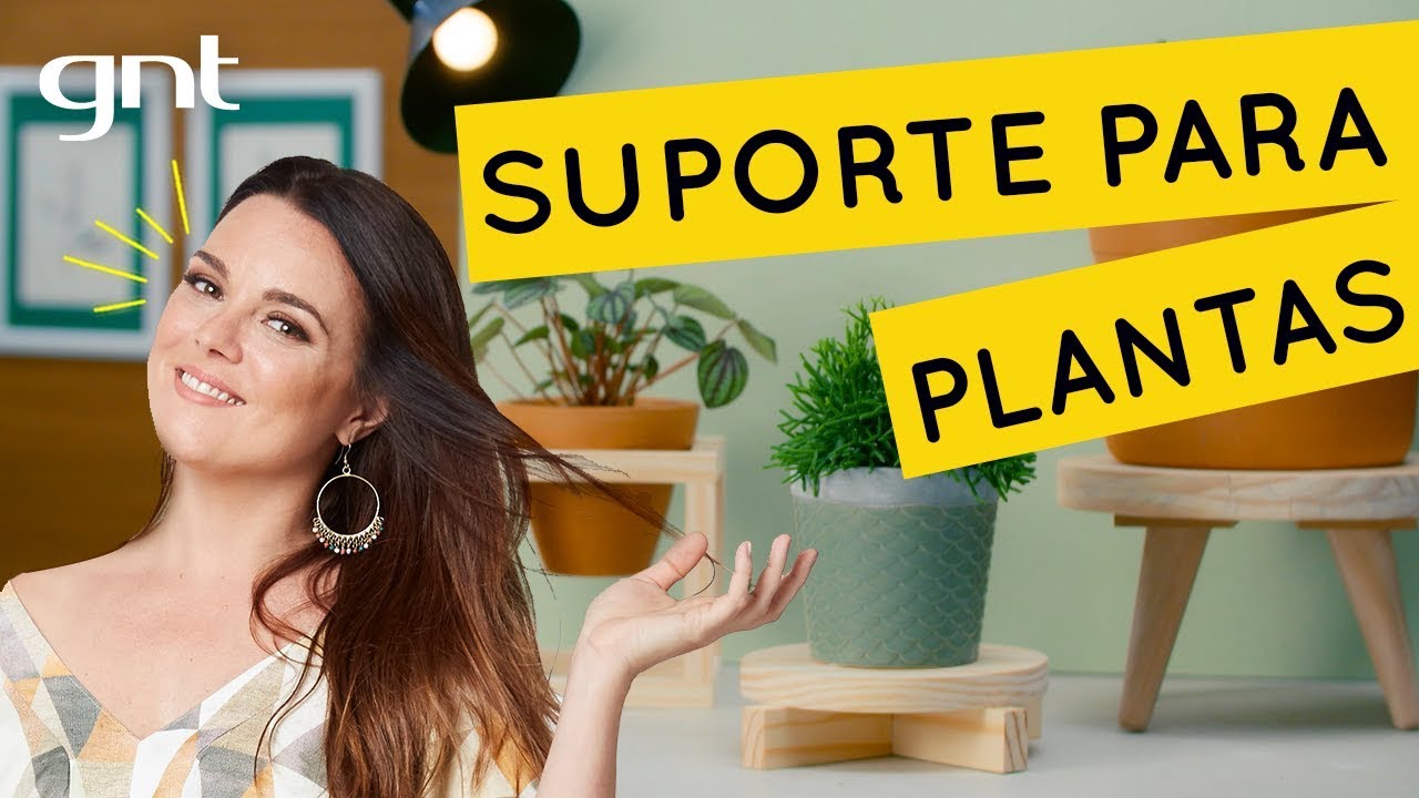 Como fazer um suporte de madeira para plantas | Faça Você Mesmo | Thalita Carvalho