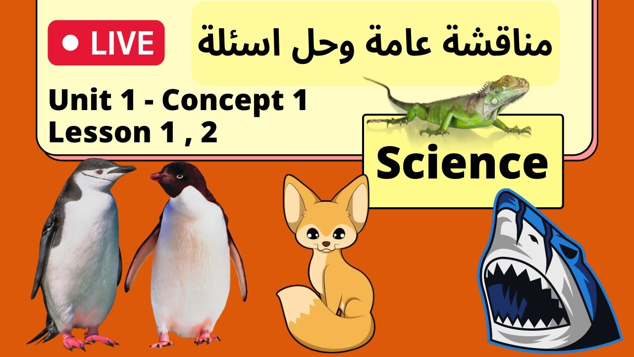Science | Live | General discussion | Unit 1 Concept 1 Lesson 1,2