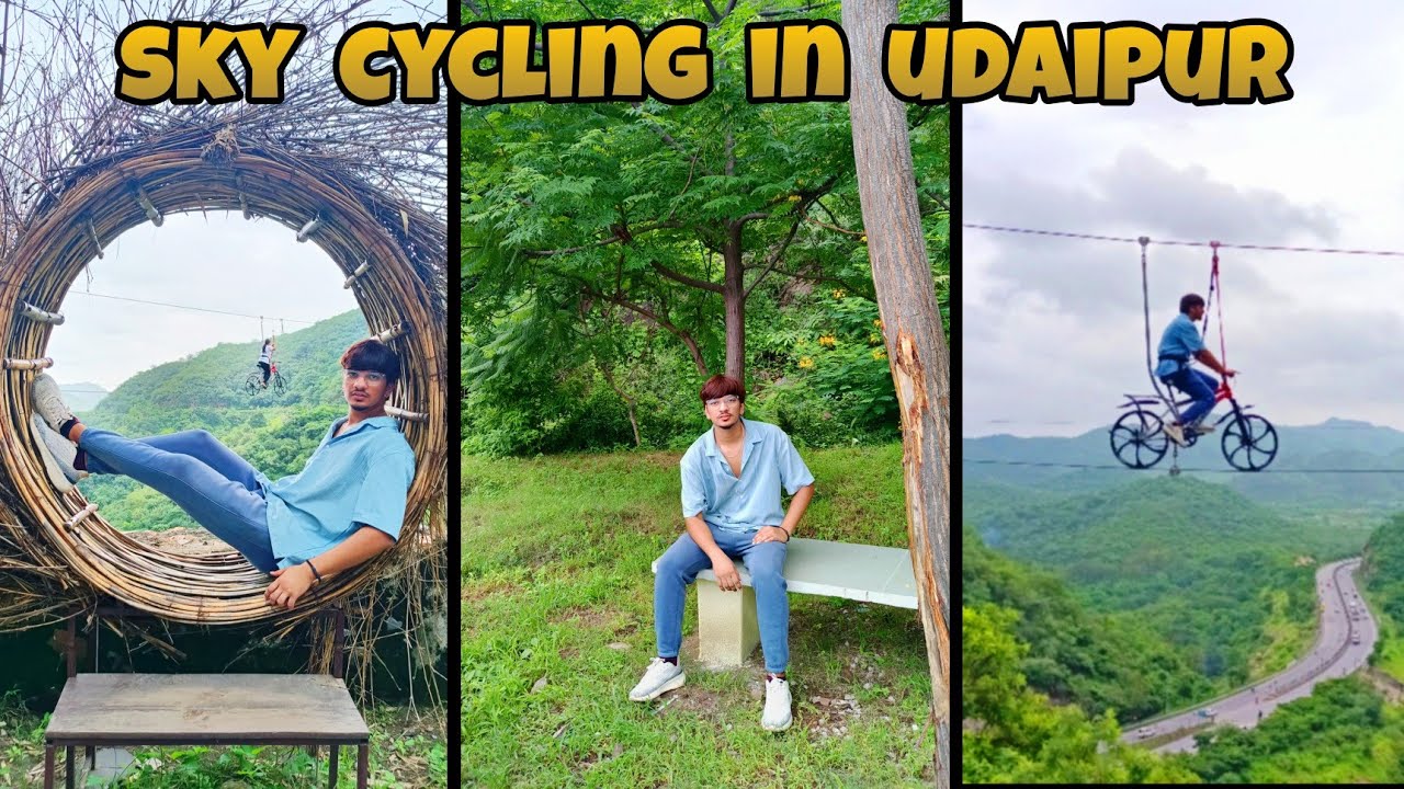 WE TRIED SKYCYCLING FOR THE FIRST TIME IN UDAIPUR l PHULO KI GHATI l CHIRWA l UDAIPUR l 