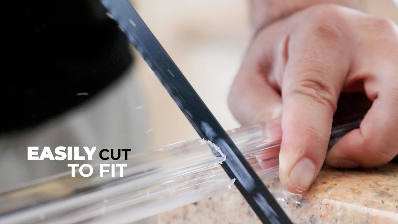 How to Replace | Install Eatelle Frameless Shower Door Ultra Clear Bottom Sweep Seal | Easy DIY