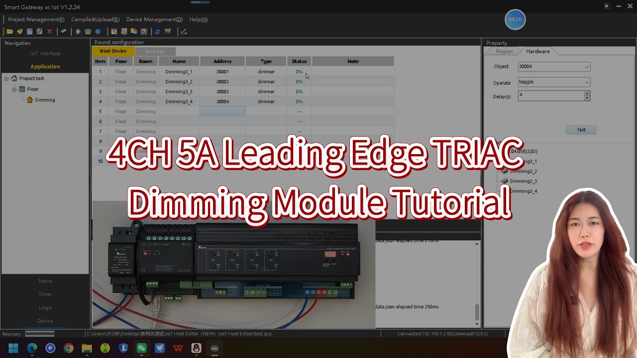 4CH 5A Leading Edge TRIAC Dimming Module Tutorial | Easyctrl Smart Lighting Control System