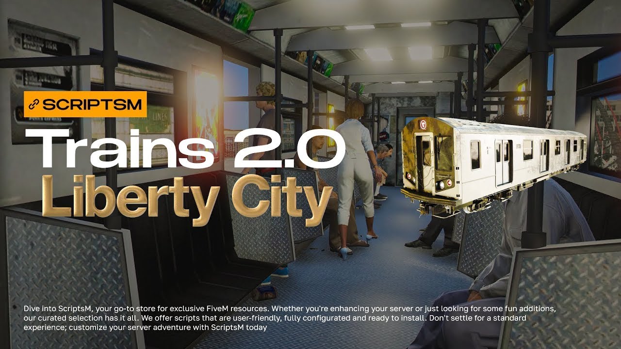 TRAINS 2.0 | Liberty City Showcase | FIVEM SCRIPT