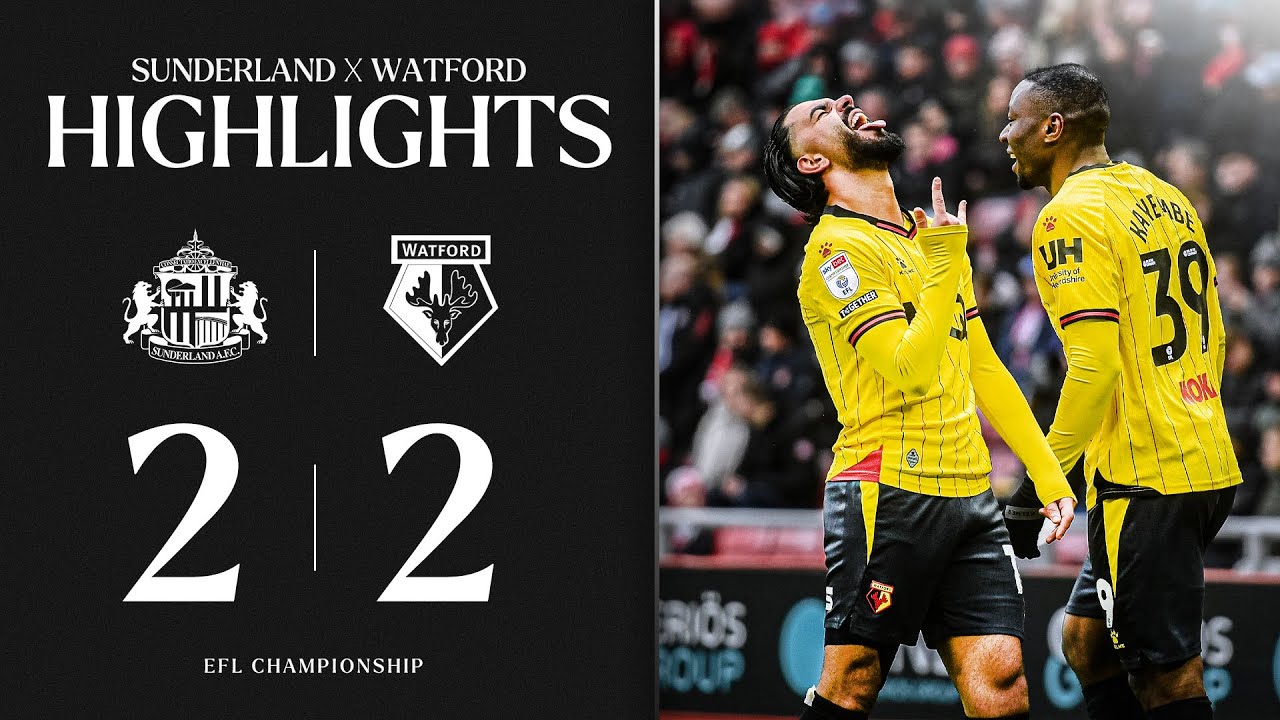 Louza STUNNER 🤩 | Sunderland 2-2 Watford | Short Highlights
