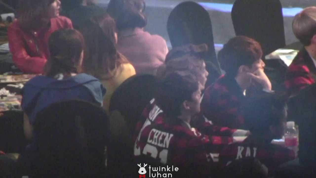 140123 서울가요대상 소녀시대 무대 가수석 EXO LUHAN focus