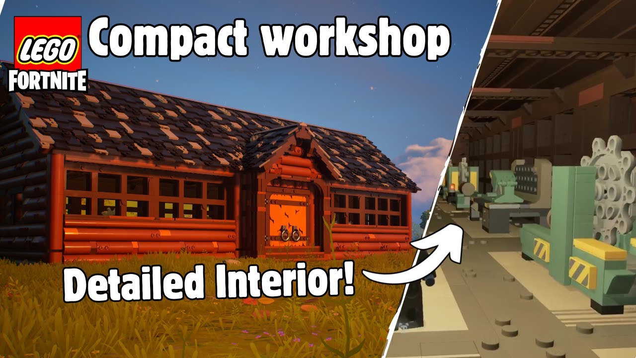 COMPACT Workshop you NEED in your Village! Lego Fortnite Build Tutorial