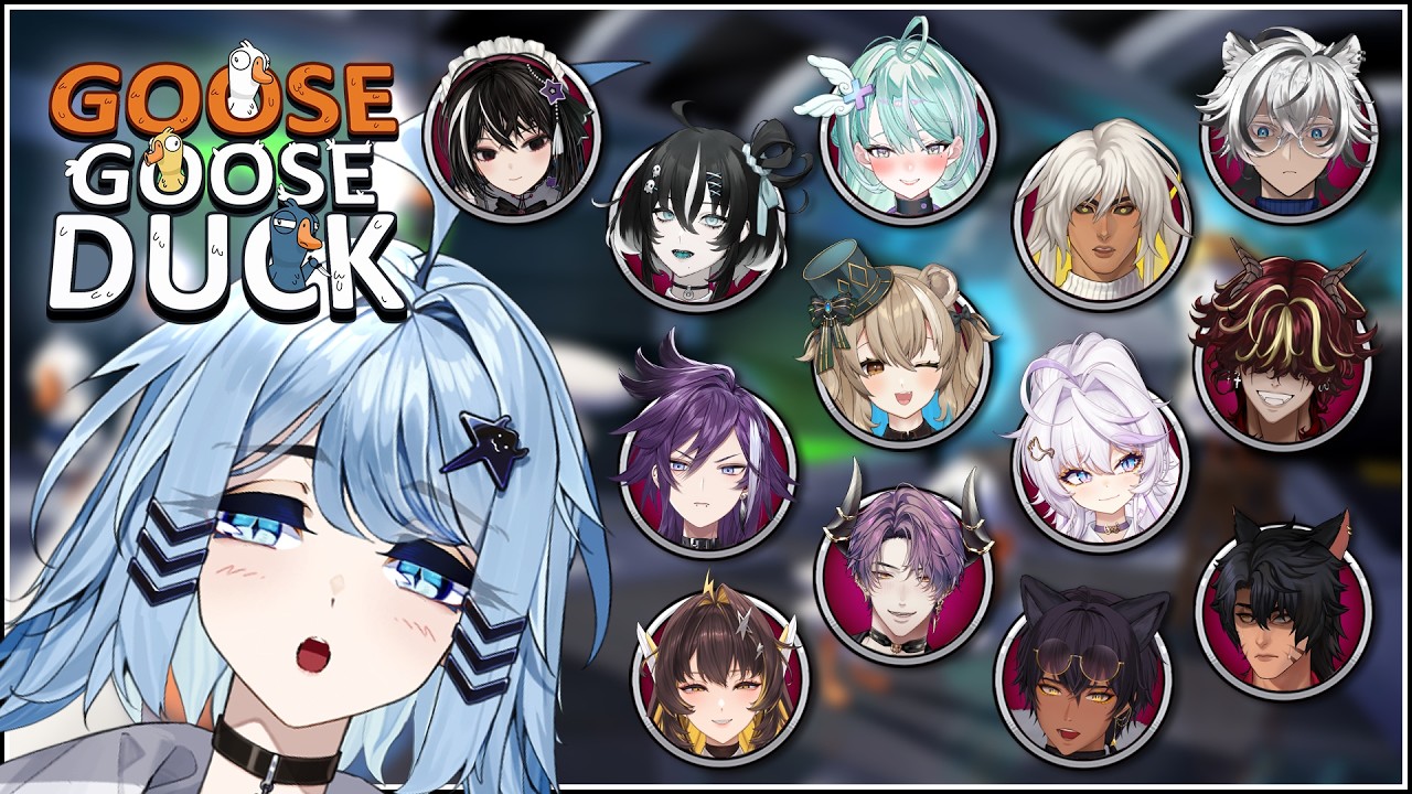 【GOOSE GOOSE DUCK】❰❰❰ playing da sussy game with District V's Vanilla Unicorn! ❱❱❱ 🎮🌊
