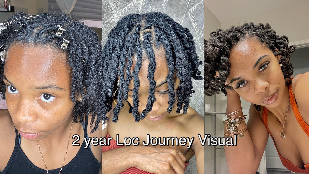 2 YEAR LOC JOURNEY VISUAL | two strand twist | watch my locs form 🥳| 24 months loc’d | 4c hair