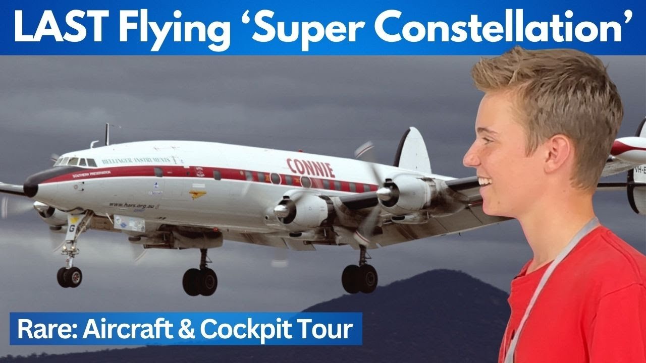 Посетите ПОСЛЕДНИЙ в мире летающий самолет Super Constellation