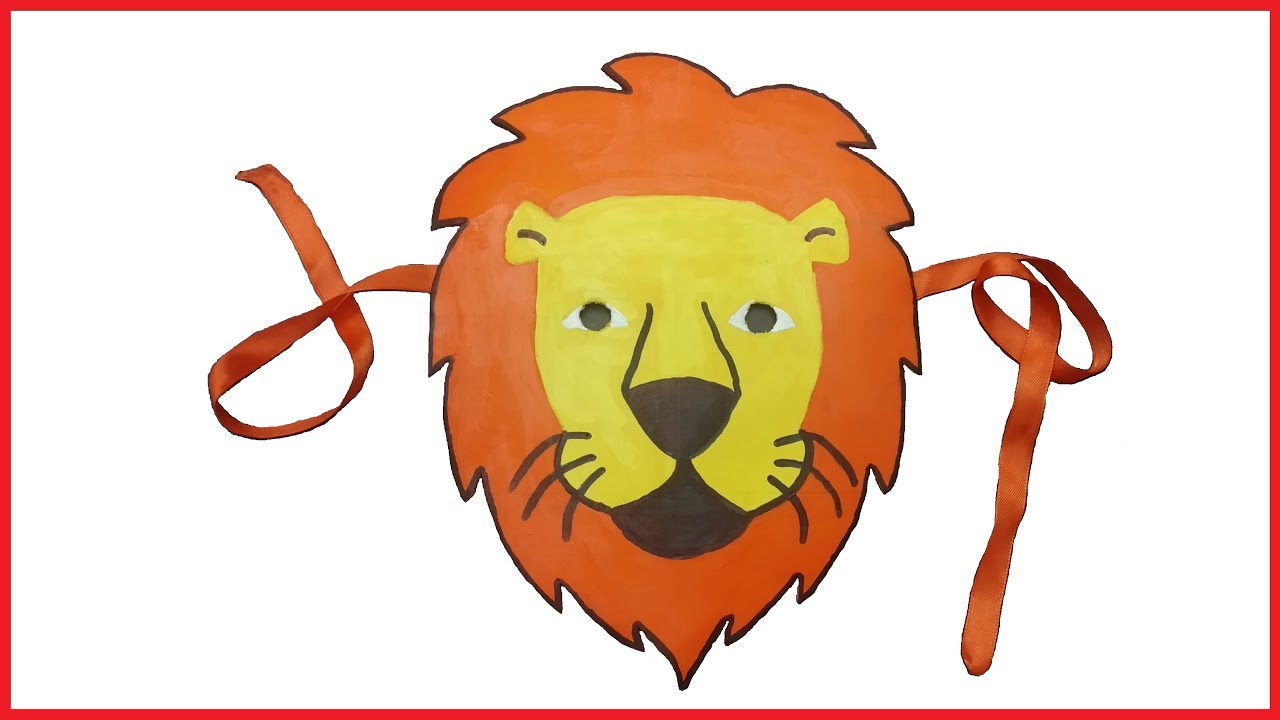 lion mask craft |  शेर का मुखौटा | সিংহ মুখোশ