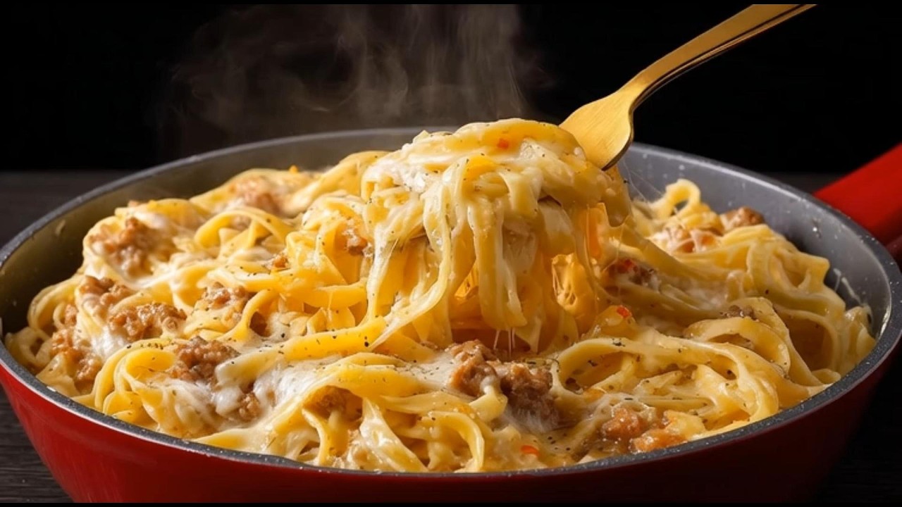 My Husband Asks for This Ground Beef Pasta Again and Again! Best One-Pan Dinner
