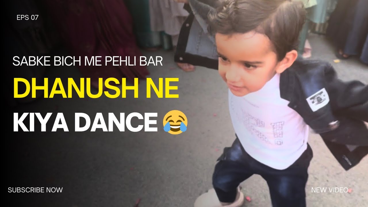 Sabke bich me dhanush akele dance kar raha hai 😂 | Vlog - 7