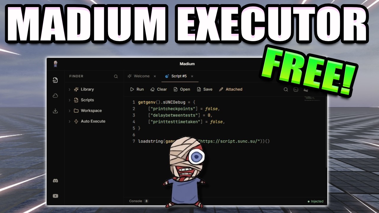 Madium &mdash; ЛУЧШИЙ бесплатный экзекутор для Roblox на Windows без ключа в 2026 году!