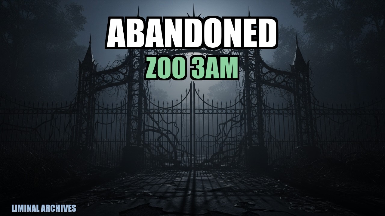 Abandoned Zoo at 3AM | Empty Animal Enclosures | Dark Ambient Horror